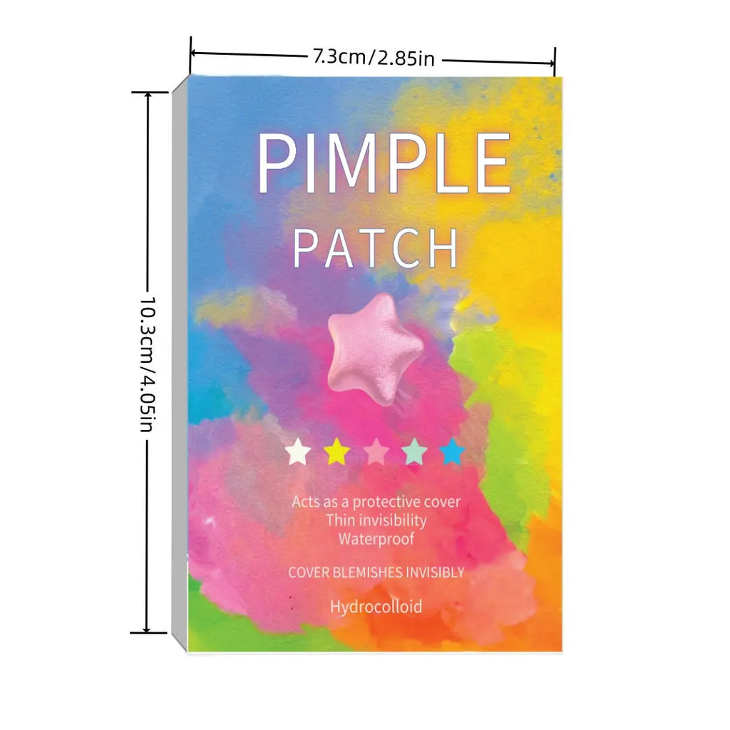 560Pcs Star Hydrocolloid Acne Patches — 7 Colors, Invisible Blemish Spot Stickers