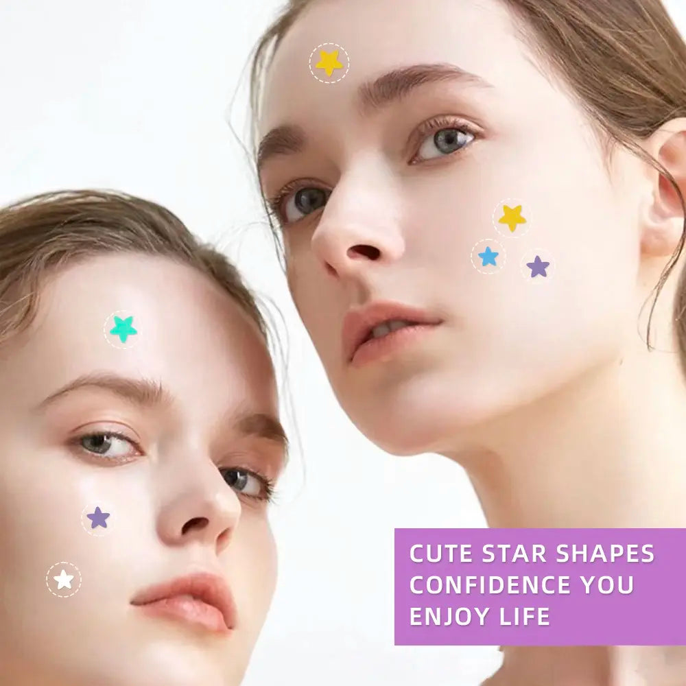 560Pcs Star Hydrocolloid Acne Patches — 7 Colors, Invisible Blemish Spot Stickers